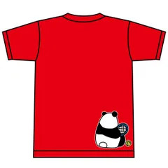 YONEX(ヨネックス) Tシャツ ドライ 半袖 テニス【硬式テニス パンダ休憩中】【16500】練習用 練習着 レッド