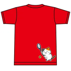 YONEX(ヨネックス) Tシャツ ドライ 半袖 テニス【硬式テニス 猫 フォアハンド】【16500】練習用 練習着 レッド