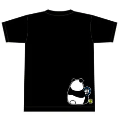 YONEX(ヨネックス) Tシャツ ドライ 半袖 テニス【硬式テニス パンダ休憩中】【16500】練習用 練習着 ブラック