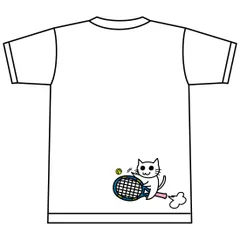 YONEX(ヨネックス) Tシャツ ドライ 半袖 テニス【猫ロケット】【16500】練習用 練習着 ホワイト