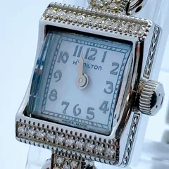 廃盤品　ハミルトン　グラマシー　腕時計　スクエア　デイト　ブラック　動作確認済み 2025年最新】ハミルトン 腕時計 メンズ スクエアの人気アイテム