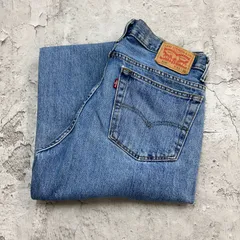Levi's　リーバイス　516　ボトムス　デニムパンツ　ジーンズ　ジーパン　古着　ライトブルー　水色　W33 L30