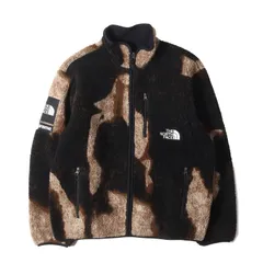 美品 Supreme シュプリーム ジャケット サイズ:M 21AW THE NORTH FACE ブリーチド デニム フリース ジャケット Bleached Denim Fleece Jacket ブラック 黒 アウター ブルゾン コラボ【メンズ】