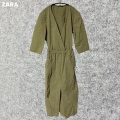 ZARA オリーブグリーン ロングコート Sサイズ