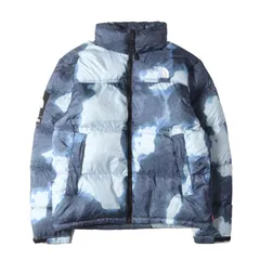 Supreme シュプリーム ジャケット サイズ:M 21AW THE NORTH FACE ブリーチド デニム プリント ヌプシ ダウンジャケット (Bleached Denim Print Nuptse Jacket) インディゴ アウター ブルゾン