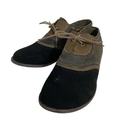 C.I.L.シーアイエル 本革 スエード シューズ  タグ付き 定価16000 ブラウン ブラック Lサイズ レディース ゴーゴー古着久喜倉庫店 草2319