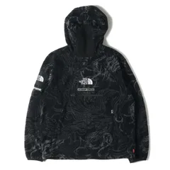 美品 Supreme シュプリーム ジャケット サイズ:S 22AW THE NORTH FACE Steep Tech ドラゴン柄 プルオーバー フリース ジャケット (Steep Tech Fleece Pullover) ブラックドラゴン コラボ