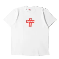 【新品同様】Supreme シュプリーム Tシャツ サイズ:L / 20AW クロスボックスロゴ クルーネック Tシャツ (Cross Box Logo Tee) / ホワイト 白 / トップス カットソー 半袖【メンズ】【中古】