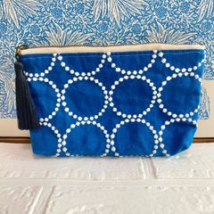 ハッピー＊【キーポーチ／ポーチ】ミナペルホネン タンバリン／シンフォニー キーポーチ】ミナペルホネン タンバリン navy ×white ネイビー - メルカリ