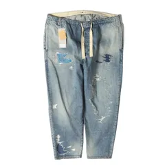 anachronorm アナクロノーム 24AW リメイク加工 ワイド テーパード イージー デニムパンツ(52's SELVEDGE DENIM REMAKED EASY PANTS) インディゴ03のサムネイル