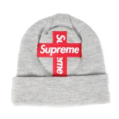 【美品】Supreme シュプリーム ビーニー | 20AW NEW ERA クロスボックスロゴ ニット ビーニー (Cross Box Logo Beanie) | ヘザーグレー | ニットキャップ | コラボ 別注【メンズ】【中古】