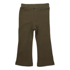 【新品】 [chil2] キッズ パンツ フレア 子供服 ベビー服 長ズボン 女の子 無地 ボトムス ストレッチ パンツ カラーパンツ カーキ 130cm 0