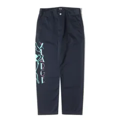 X-LARGE エクストララージ パンツ サイズ:32 レディーグラフィック ワーク チノパンツ PAINTED WORK PANTS ネイビー 紺 ボトムス ズボン【メンズ】