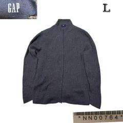 00s GAP ギャップリブニットカーディガンWジップLN　N00764のサムネイル