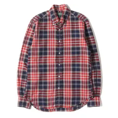 GITMAN BROS ギットマンブラザーズ シャツ サイズ:S マドラスチェック ボタンダウン ドレスシャツ レッド ネイビー ホワイト ターコイズ USA製 トップス カジュアルシャツ 長袖【メンズ】