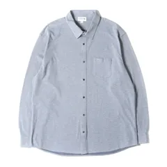 【美品】LACOSTE ラコステ シャツ サイズ:US XXL / コットンポリ オックスフォード ドレス シャツ (プレミアム定番ビズポロ PH760EL) / SLIM FIT / MADE IN JAPAN / ネイビー【メンズ】【中古】