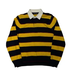 Brooks Brothers ブルックスブラザーズ SCOTTISH LAMBWOOL ウールニットポロシャツ M ボーダー