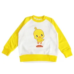 【新品】 [チキンラーメンひよこちゃん] トレーナー ラグラン キッズ オフホワイト 0