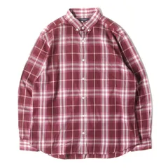 BURBERRY バーバリー シャツ サイズ:L / チェック ボタンダウン ドレス シャツ / LONDON / ボルドー ピンク ホワイト / 日本製 / トップス カジュアルシャツ 長袖【メンズ】【中古】