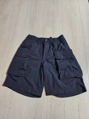 (UNIQLO) ユニセックス ブラック ハーフパンツ Sサイズ ジュニア用 可能