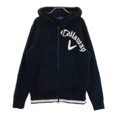 サイズ：L CALLAWAY キャロウェイ  ボアニットパーカー  ブラック系 [240101399619] ゴルフウェア メンズ ストスト