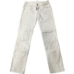 DSQUARED2 WHITE BULL デニムパンツ ホワイ 未使用品タグ付き - メルカリ