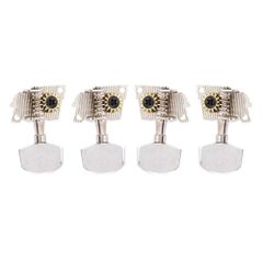 Electric Guitar Tuning Pegs, 4-String, Ukulele Tuning Pegs, Alomejor Machine Heads, Stable & Portable, Lightweight, Easy to Carry, Replacement Pegs/Keys for Ukulele Players, Stringed Instrument Accessories