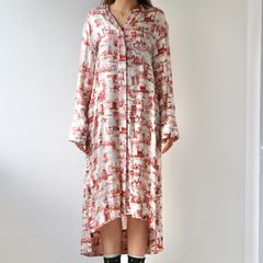 タグ付き✨】ポールスミス シャツワンピース 総柄 リボン 38 フォト