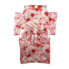 新品　秋冬 秋冬 おしゃれなペット服 ドッグウェア 結婚式 オリジナルデザイン お宮参り 和装 祭り/ひなまつり 晴れ着 和服 フォーマル こどもの日 袴 小型犬 四季折々 犬服 犬服 祭り 女の子 猫着物 （ピンクの桜） 犬着物 犬洋服 (XL) 猫服 W
