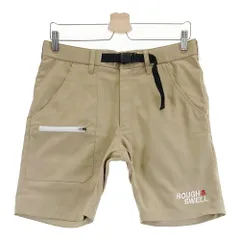 サイズ：S ROUGH&SWELL ラフアンドスウェル  ハーフパンツ ロゴ刺繍  ベージュ系 [240101549139] ゴルフウェア メンズ ストスト