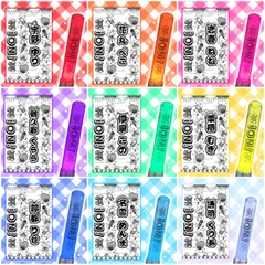 iON! キンブレシート 花丸ぺこ 宇野ゆり 恋春ねね 鈴都りせ 儚寧この 栗栖むぎ 伽久耶くらら 名雲めんま 透明くりあ ペンライトシート oyasumiキンブレシート