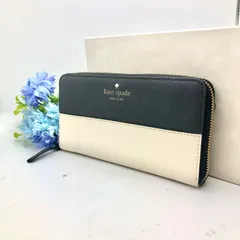 ケイトスペード 長財布 ラウンド バイカラー 札入れ カード FX572