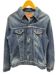 Levi’s (リーバイス) デニムジャケット ダメージ加工 70505 L インディゴブルー メンズ/025