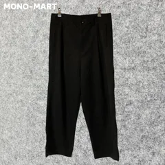 MONO-MART ブラック ワイドパンツ サイドポケット付き Lサイズ