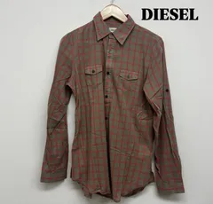 DIESEL ディーゼル シャツ、ブラウス 長袖 DISEL チェックシャツ ダブルポケット