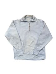 50s BRENT ハーフジップ スウェット ツートーン セットイン 襤褸 