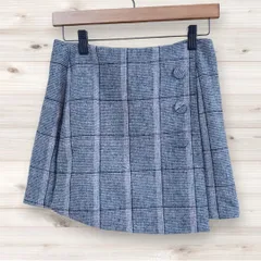 F0189 グレイル GRL ミニスカート タイトスカート (M) グレー チェック 総柄