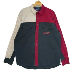 90's/90年代ヴィンテージ Wrangler/ラングラー ウエスタンシャツ マルチカラー 長袖 シャツ スナップボタンダウン ワンポイント刺繡 オーバーサイズ ビッグシルエット Banglagesh製 メンズ L マルチカラー