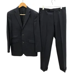 Z1555BURBERRY BLACK LABEL スーツ セットアップ スーパー100's 38R ピンストライプ ネイビー