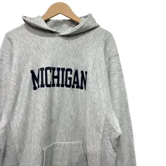 80s ビンテージ チャンピオン リバースウィーブ カレッジプリント スウェット パーカー  XXL グレー 1段 USA製 80年代  アメリカ製 vintage champion