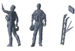 【中古】プラモデル 1/72 F/A-18E/F スーパーホーネット スタンディングパイロットセット ディテールアップパーツ