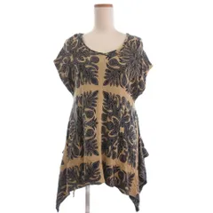 【中古】キャピタル チュニック カットソー ニット フレンチスリーブ 半袖 総柄 変形 アシンメトリー 0 ベージュ 2026年最新】KAPITAL 半袖の人気アイテム - メルカリ