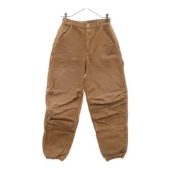 ALEXANDER WANG (アレキサンダーワン) Double Front Carpenter Jeans ロゴ刺繍 カーペンターデニムパンツ ジーンズ ブラウン レディース