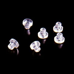 《お買い得》ピアス裏留めシリコン６ピース組●0270124U