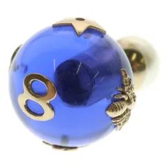 Christian Dior (クリスチャンディオール) ピアス レジンパール 片耳 イヤーアクセサリー ブルー