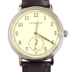 nonabout NA102 スモールセコンド クオーツ 時計 メンズ 腕時計 クォーツ QUARTZ レザー 【中古】 JA-25200