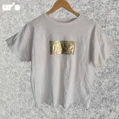 ur's　ホワイト 半袖 Tシャツ 金色装飾 Fサイズのサムネイル