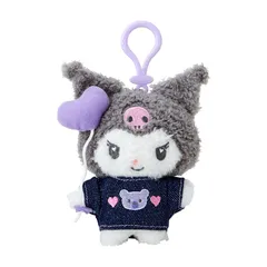 サンリオ(SANRIO) マスコットホルダー(デニムワッペン) クロミ ぬいぐるみキーホルダー 182613 [クロミ] [マスコットホルダー]のサムネイル
