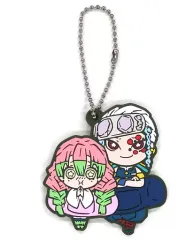 【中古】雑貨 宇髄天元＆甘露寺蜜璃 「鬼滅の刃 キャラばんちょうこう ラバーマスコット 伍ノ型」