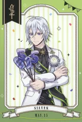 【中古】ポストカード シルバー おめかしバースデーver. ランダムホログラムポストカード 「ディズニー ツイステッドワンダーランド おめかしバースデー フェア in アニメイト」 対象商品購入特典